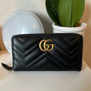 Gucci GG Marmont zip around wallet